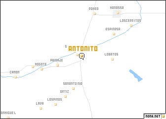 map of Antonito