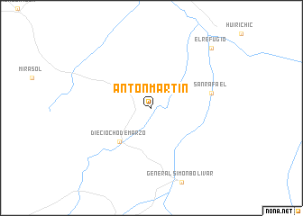 map of Antón Martín