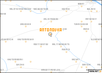 map of Antonovka