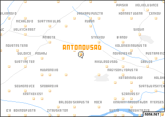 map of Antonov Sad