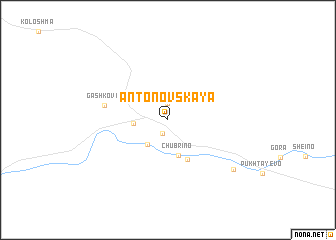 map of Antonovskaya