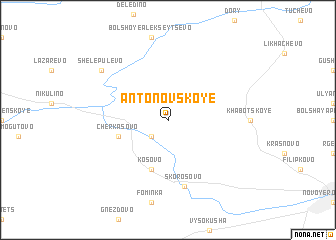 map of Antonovskoye