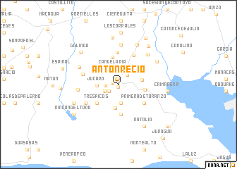 map of Antón Recio