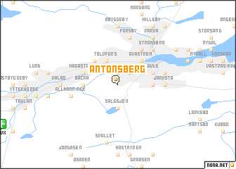 map of Antonsberg