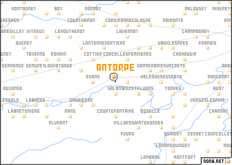 map of Antorpe