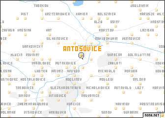 map of Antošovice