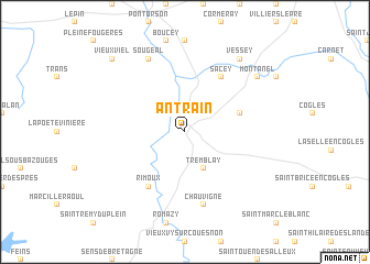 map of Antrain