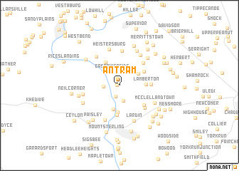 map of Antram