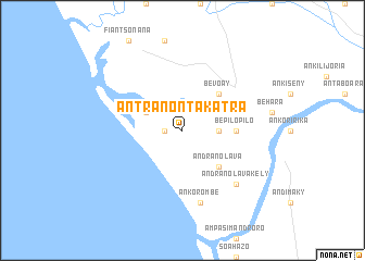 map of Antranontakatra