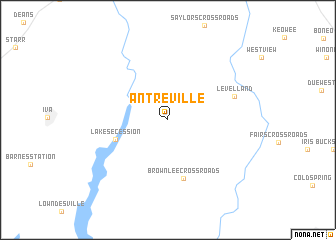 map of Antreville