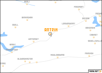 map of Antrim