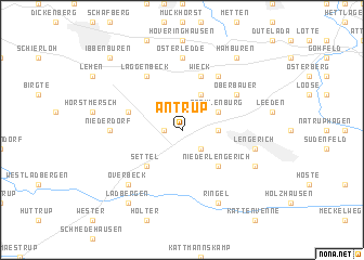 map of Antrup