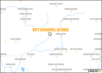 map of Antsahamelokabe