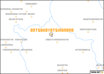 map of Antsakay Atsinanana