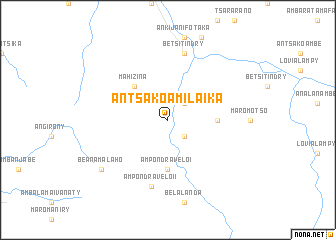 map of Antsakoamilaika