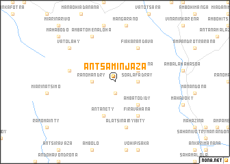 map of Antsaminjaza