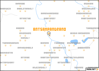 map of Antsampandrano