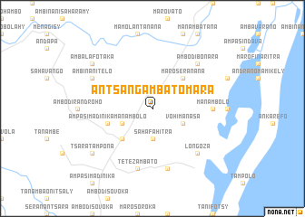 map of Antsangambatomara