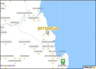 map of Antsaonjo