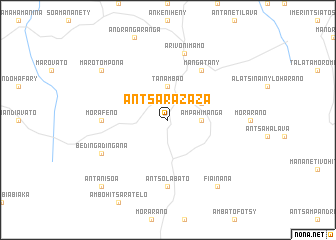 map of Antsarazaza