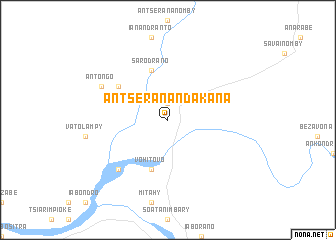 map of Antseranandakana