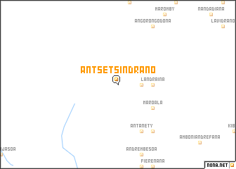 map of Antsetsindrano