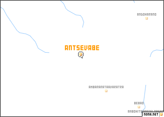 map of Antsevabe