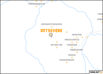 map of Antsevabe
