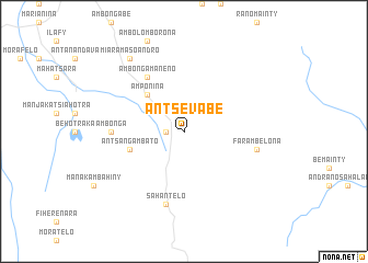 map of Antsevabe