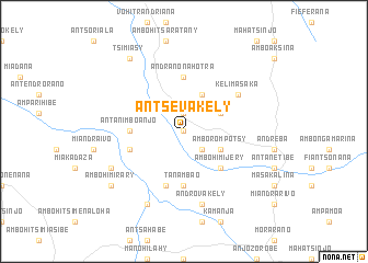 map of Antsevakely