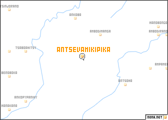 map of Antsevamikipika