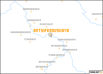 map of Antsiferovskaya