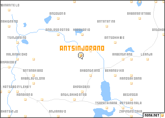 map of Antsinjorano