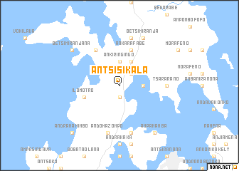 map of Antsisikala