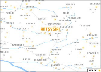 map of Antšyšiai