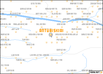 map of Antūbiškiai