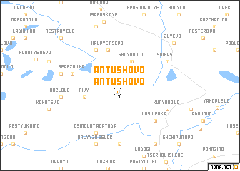 map of Antushovo