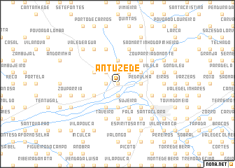 map of Antuzede