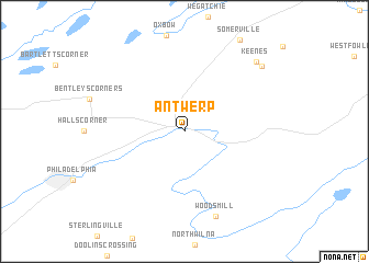 map of Antwerp
