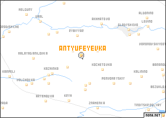 map of Antyufeyevka