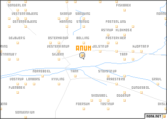 map of Ånum