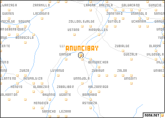 map of Anuncibay