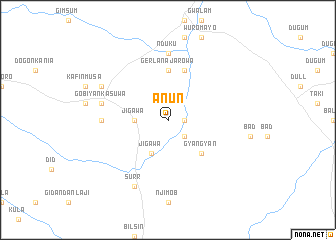 map of Anun