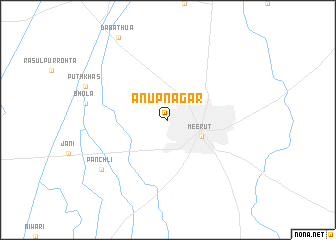 map of Anūpnagar