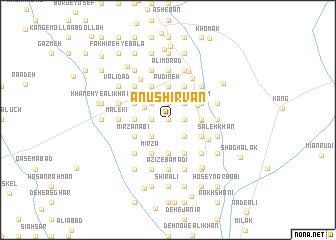 map of Anūshīrvān