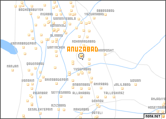 map of Anūzābād