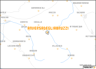 map of Anversa degli Abruzzi