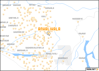 map of Ānwalīwāla