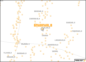 map of Anwarwāla