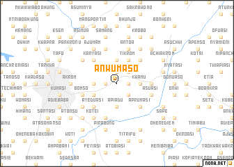 map of Anwumaso